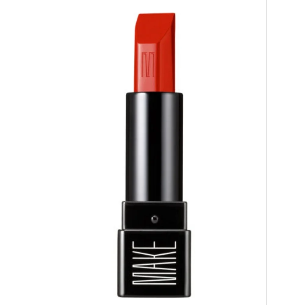 MAKE Beauty Silk Lipstick Shade 9939 Scarlet Oak Orange Red